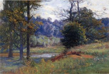 Along The Creek Artwork by Theodore Clement Steele