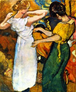 Young Woman In A White Dress Artwork by Louis Valtat