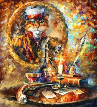 Old general Artwork by Leonid Afremov