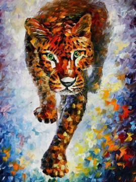 Snow leopard Artwork by Leonid Afremov