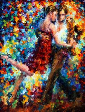 Emotional tango Artwork by Leonid Afremov
