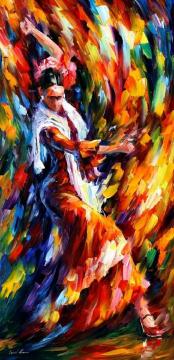 Flamenco dancer Artwork by Leonid Afremov