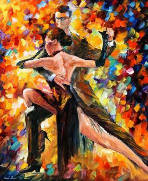 Impetuous tango Artwork by Leonid Afremov