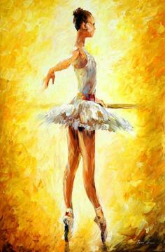 In the ballet class Artwork by Leonid Afremov