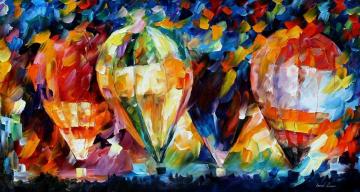 Baloon parade Artwork by Leonid Afremov