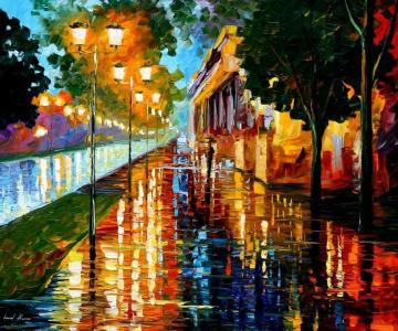 Before the sunrise Artwork by Leonid Afremov