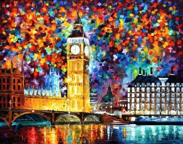 Big Ben Artwork by Leonid Afremov