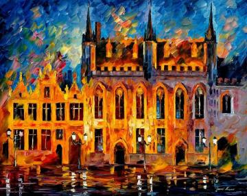 Bruges Artwork by Leonid Afremov