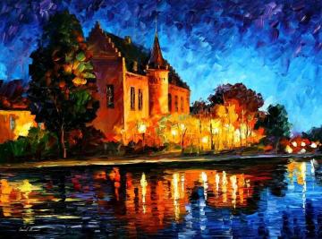 Brussels - castle saventem Artwork by Leonid Afremov