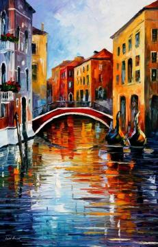 Canal in venice Artwork by Leonid Afremov