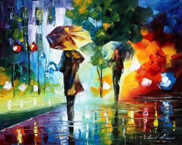 Dreams of the rain Artwork by Leonid Afremov