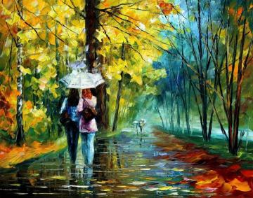 Drizzle of emotions Artwork by Leonid Afremov