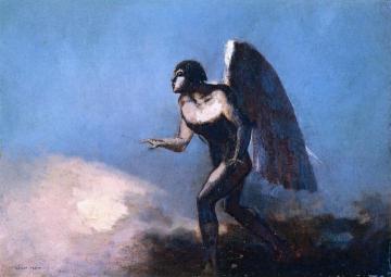 The Winged Man Artwork by Odilon Redon
