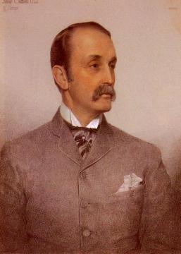 Portrait Of Josiah Caldwell Artwork by Anthony Frederick Sandys