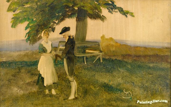 Rendezvous on the Rhine Artwork by Wilhelm Schreuer