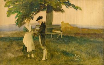 Rendezvous on the Rhine Artwork by Wilhelm Schreuer