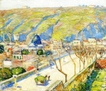 Bridge at Posilippo, Naples Artwork by Frederick Childe Hassam