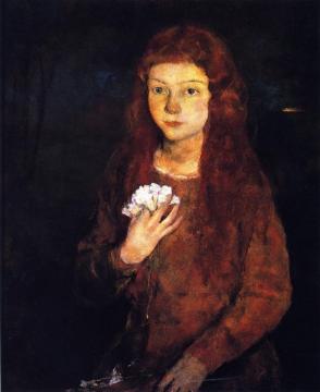 Spring Maiden Artwork by Charles W. Hawthorne
