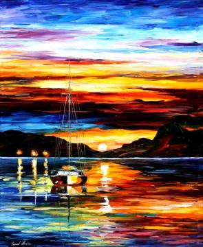 Drowned sunset Artwork by Leonid Afremov