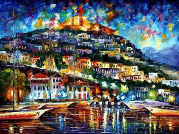 Greece - Lesbos Island Artwork by Leonid Afremov