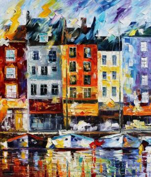 Honfleur - normandie Artwork by Leonid Afremov