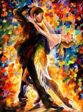 Midnight tango Artwork by Leonid Afremov