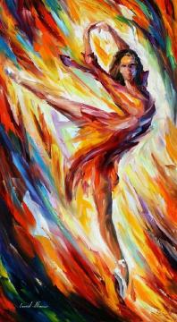 Passion and fire Artwork by Leonid Afremov