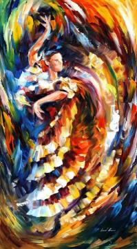 Passionate Flamenco Artwork by Leonid Afremov