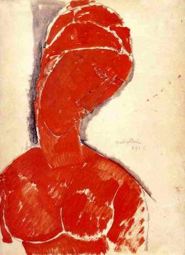 Nude Bust Artwork by Amedeo Modigliani