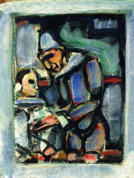 Clown and Child Artwork by Georges Rouault