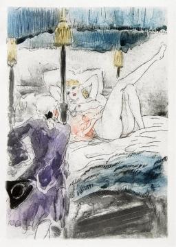 La Nuit Et Le Moment Artwork by Louis Icart