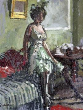 Fancy Dress, Miss Beerbohm Artwork by Walter Richard Sickert
