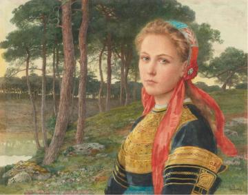 La Forêt De Brocéliande Artwork by Elisabeth Sonrel
