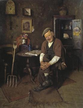 War Or No War, Who Cares? Artwork by Charles Spencelayh