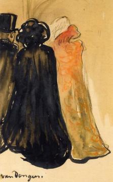 Leaving The Opera Artwork by Kees Van Dongen