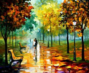 Autumn leafs Artwork by Leonid Afremov
