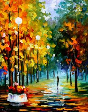 Autumn park Artwork by Leonid Afremov