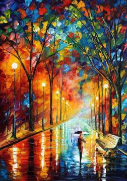 Before the celebration Artwork by Leonid Afremov