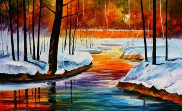 Begining of spring Artwork by Leonid Afremov