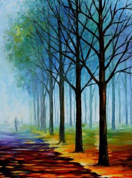 Blue fog Artwork by Leonid Afremov