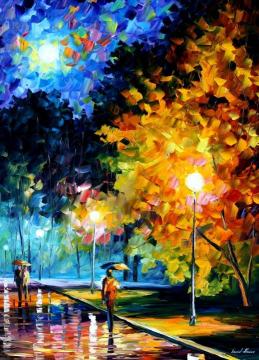 Blue moon Artwork by Leonid Afremov
