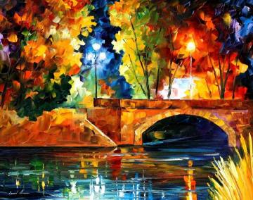 Bridge over the life Artwork by Leonid Afremov