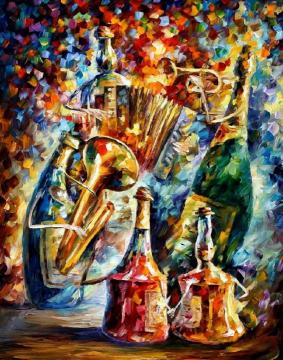 Bottles Artwork by Leonid Afremov