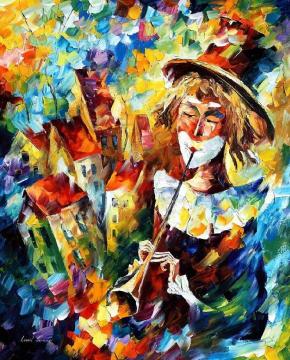 City clown Artwork by Leonid Afremov