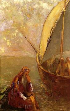The Departure Artwork by Odilon Redon