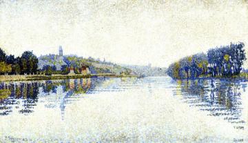 Fog, Herblay, Opus 208 Artwork by Paul Signac