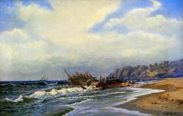 The Wreck Artwork by Francis Augustus Silva