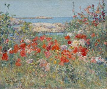 Celia Thaxter's Garden, Isles Of Shoals, Maine Artwork by Frederick Childe Hassam