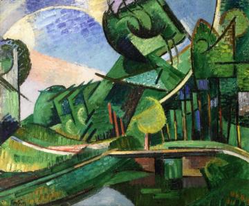 The Channel, Vadencourt Artwork by Auguste Herbin