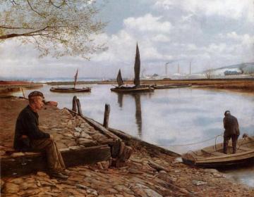 Snodland Ferry, Kent Artwork by Charles Spencelayh